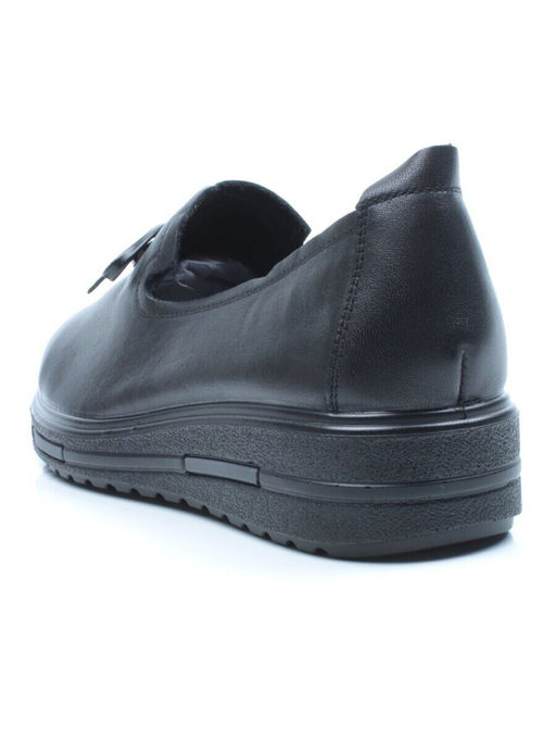 03-5071 BLACK Полуботинки женские (натуральная кожа)