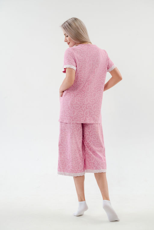 Пижама женская из кулирки Ворожея розовый - Амадэль фото 8