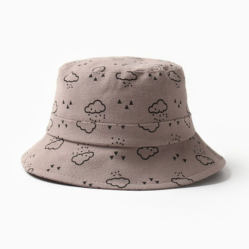 Панама детская MINAKU «Облака», цвет тёмно-бежевый, размер 46