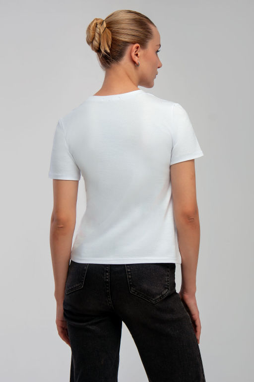 Арт. 3751 Футболка женская 42-50 (5 шт) Цвет:белый - Калинка фото 15