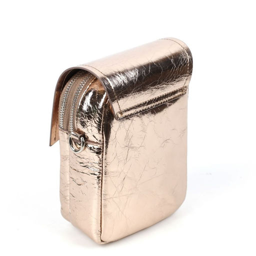 Женская кожаная овальная сумка через плечо 0116-20 - Cidirro фото 3