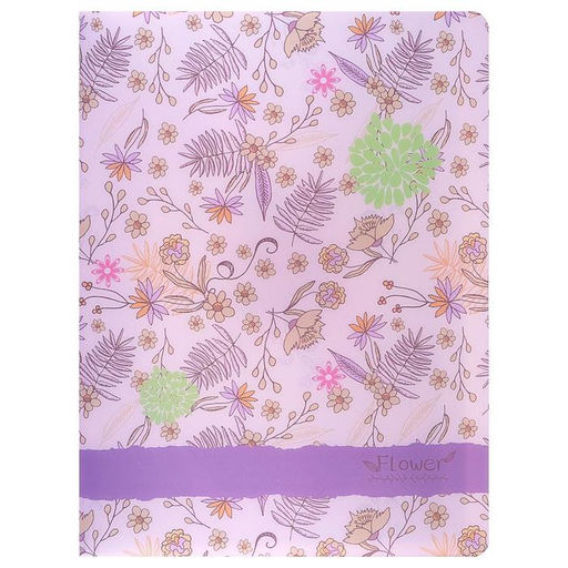 Папка с 30 вкладышами Calligrata Цветы А4, пластик, 400 мкм, МИКС  фото 7