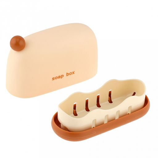 Вида Хоум (Vida Home) Мыльница настольная пластмассовая 11,3х4,8х7см, с крышкой, матовый пластик, цвета в ассортименте: белый; красный; бежевый, цветная коробка (Китай) - Домашняя Мода фото 4