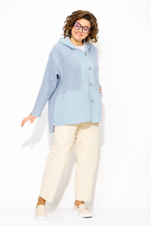 Костюм Liliana 1515/1507 голубой+экрю  фото 8