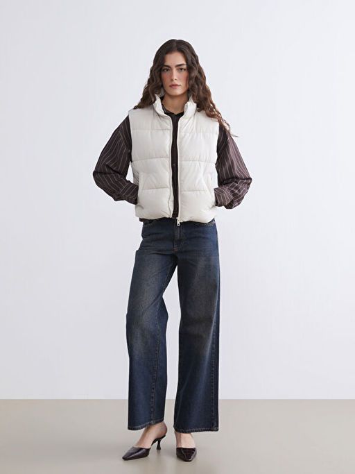 Dik Yaka Kad?n ?i?me Yelek