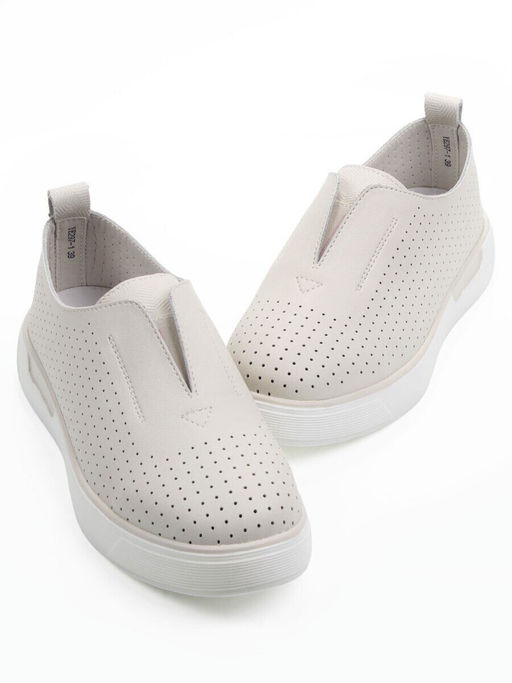 03-YE297-2 LT. BEIGE Туфли летние женские (натуральная кожа)