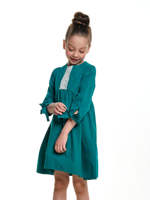 Платье для девочки нарядное праздничное в садик UD 7529 изумруд - Mini maxi фото 2