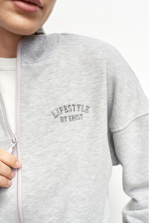 Бомбер Light Grey - Erist store фото 3