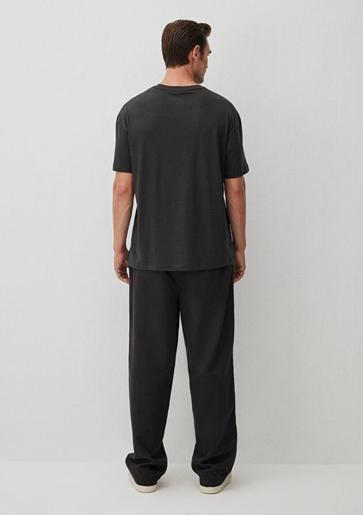 Antrasit Basic Tisort - Mavi фото 4