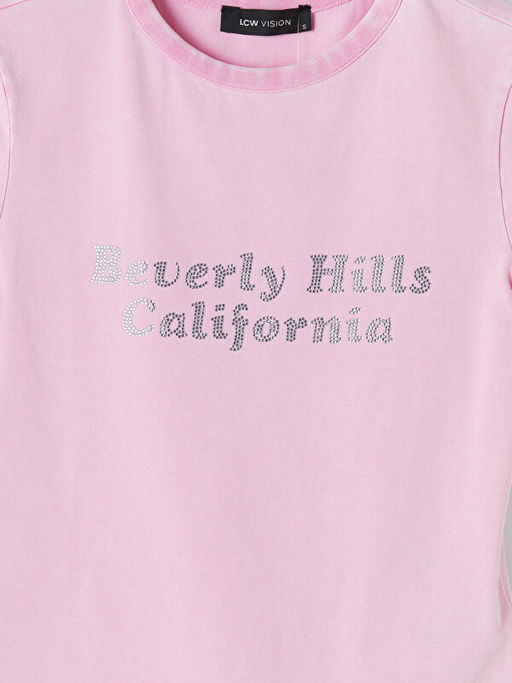 Beverly Hills Ta? Bask?l? Kad?n Ti??rt