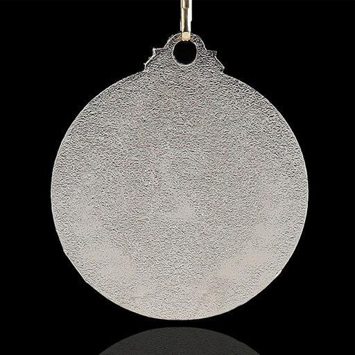 Медаль призовая 004 диам 5 см. 2 место. Цвет сер. С лентой - Командор фото 4