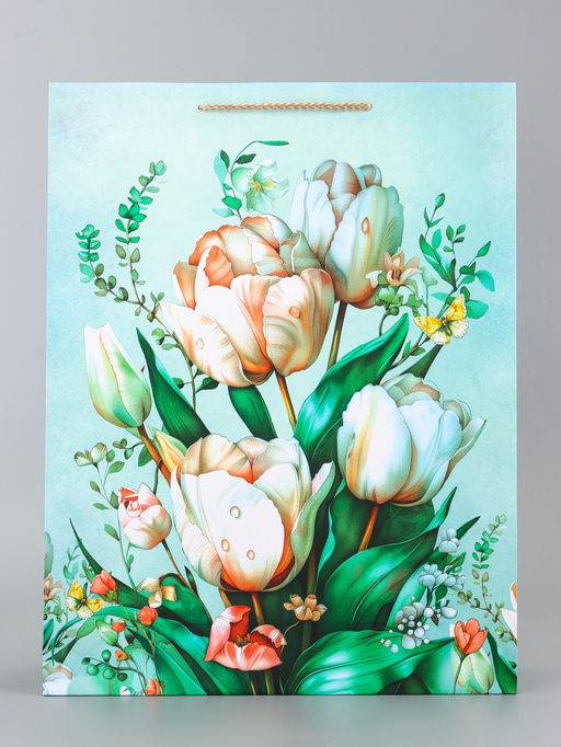 Цена за 2 шт. Пакет подарочный ламинированный вертикальный Блаженство, 33?42.5?10 см