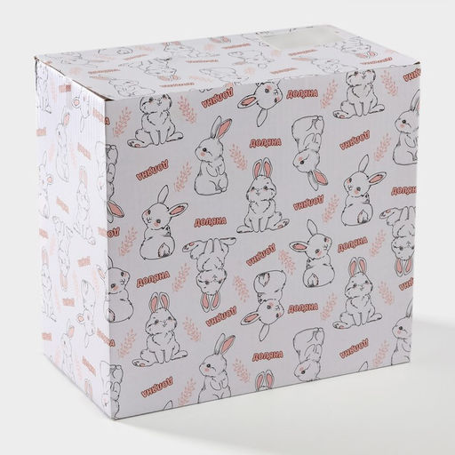 Менажница 3 ячейки Доляна «Зайка в капусте», 22.5×20.5×10 см, цвет зелёный