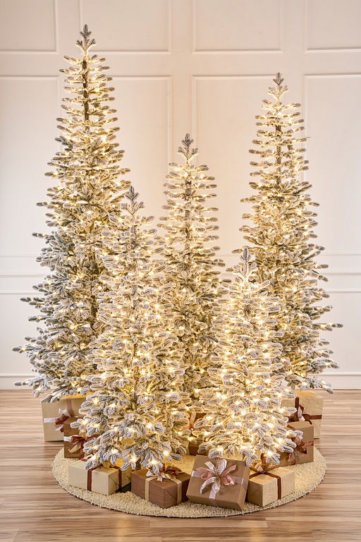 Ель искусственная заснеженная с лампочками Тикко 1,55 м - Max christmas фото 2