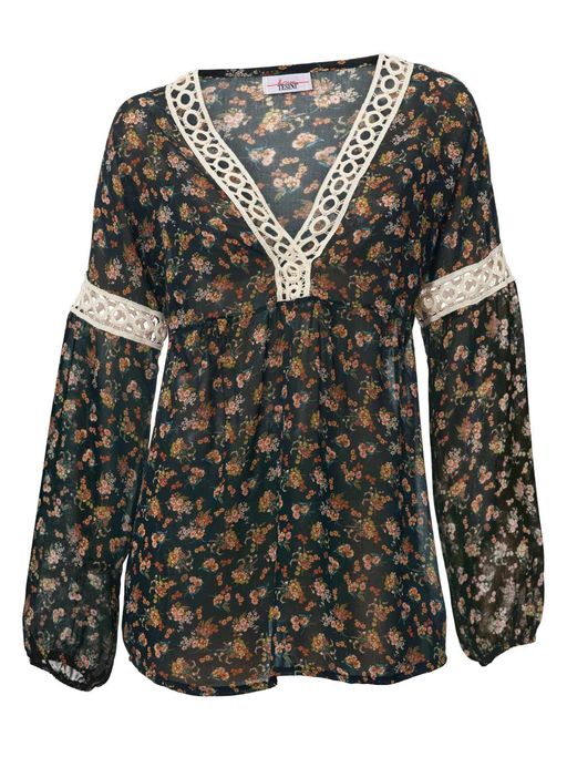 Блузка, черно-пестрая - Ashley brooke фото 2