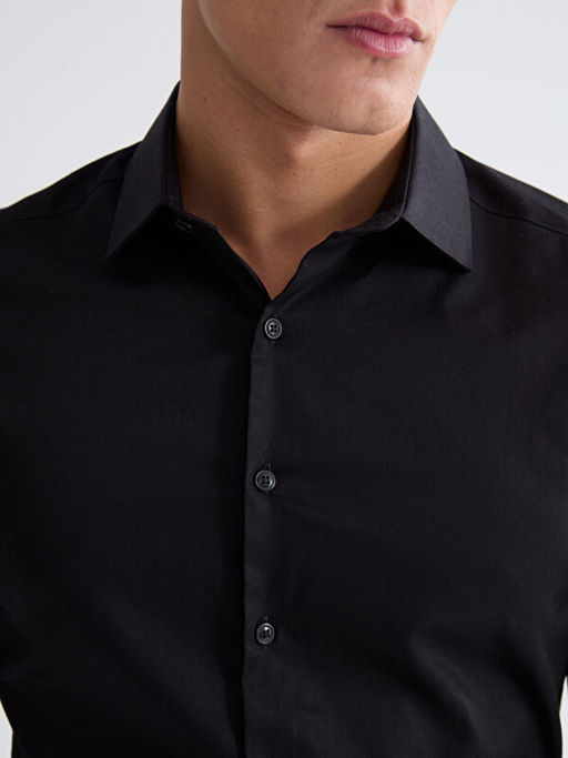 Slim Fit Gabardin Erkek G?mlek