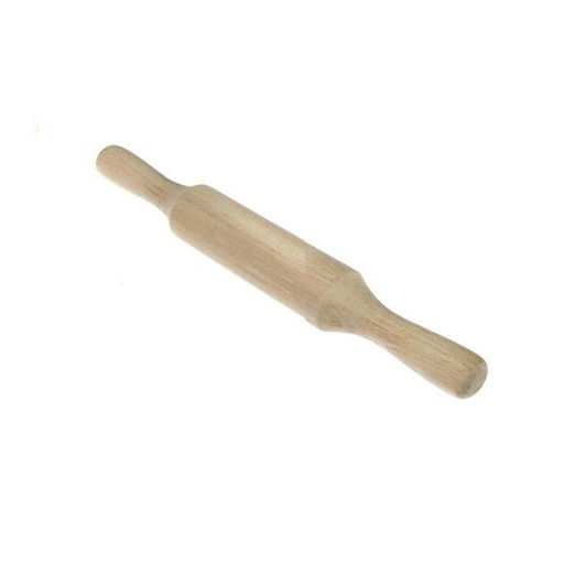 Скалка деревянная с двумя ручками 300х35мм (бук)