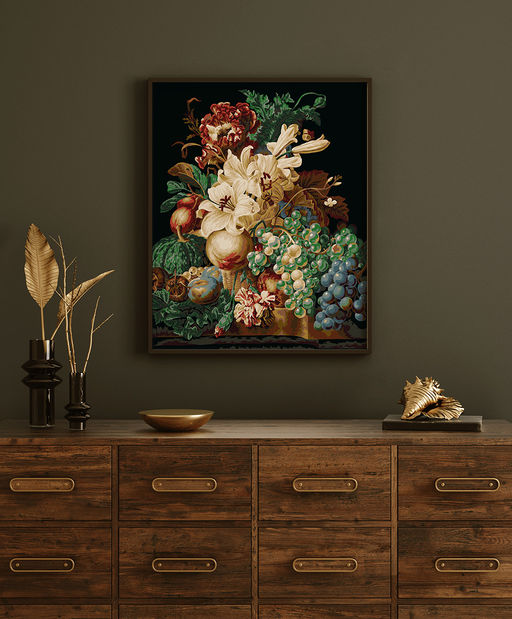 ФРЕЯ PNB/PLC-148 Набор для раскрашивания по номерам ( цветной холст ) 50 х 40 см Ароматный букет