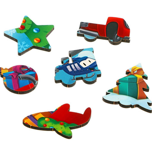 Пазл новогодний Помощники Деда Мороза - Лесная мастерская фото 8