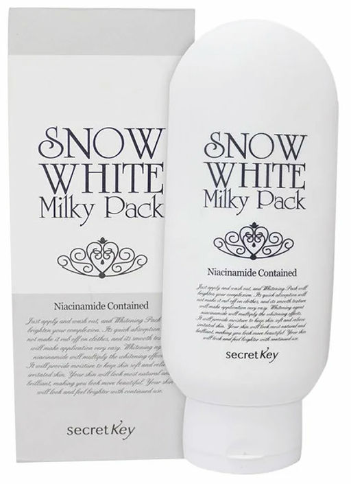 Secret Key SNOW WHITE Milky Pack Маска для лица и тела отбеливающая 200г