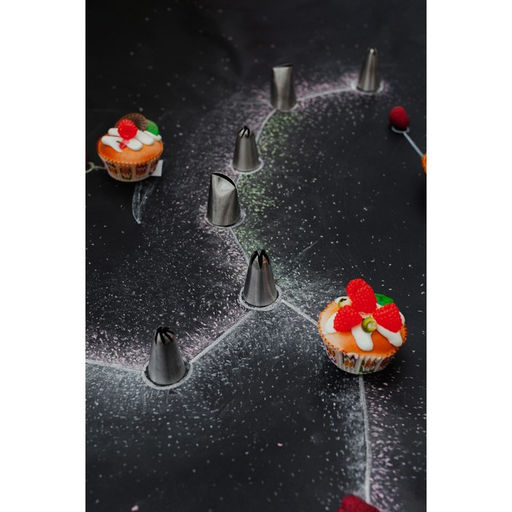 Цена за 2 шт. Насадка кондитерская KONFINETTA Лепесток, d=3.4 см, выход d=2.3 см, нержавеющая сталь  фото 6