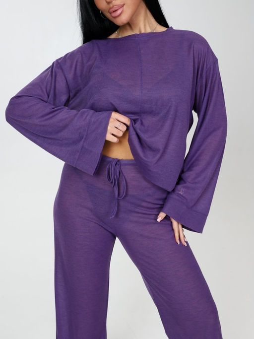 006 Пижама брюки (Фиолетовый) - А-дина фото 8