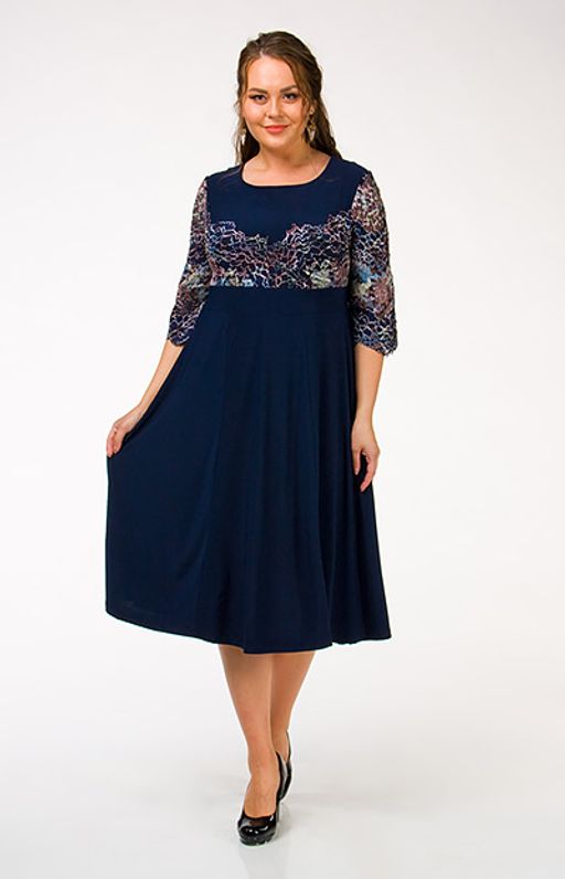 Стильное платье классического черного цвета с серебром. - Ckc collections фото 2