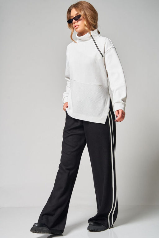 Костюм LAIKONY 483 белый+ черный