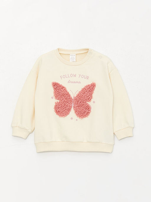 Bask?l? Bisiklet Yaka K?z Bebek Tak?m - Waikiki фото 2