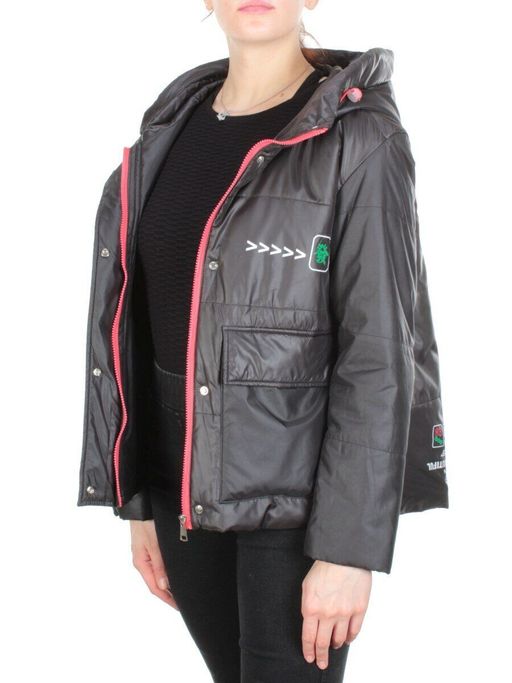 005 BLACK Куртка демисезонная женская (100 гр. синтепон) - Fashion фото 7