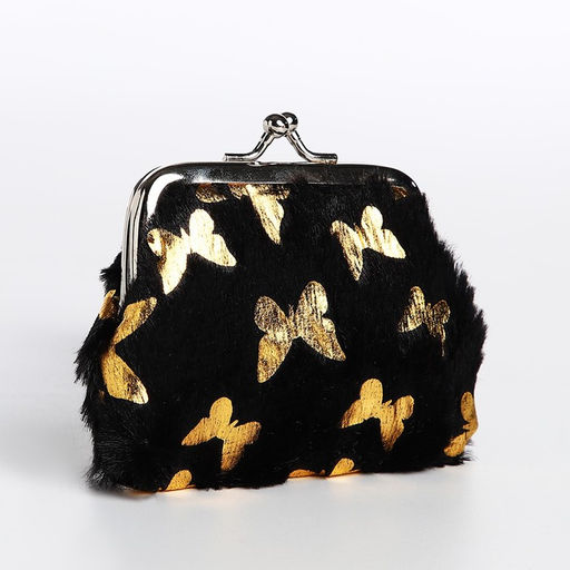 Кошелёк детский на фермуаре, цвет чёрный - Simaland фото 2