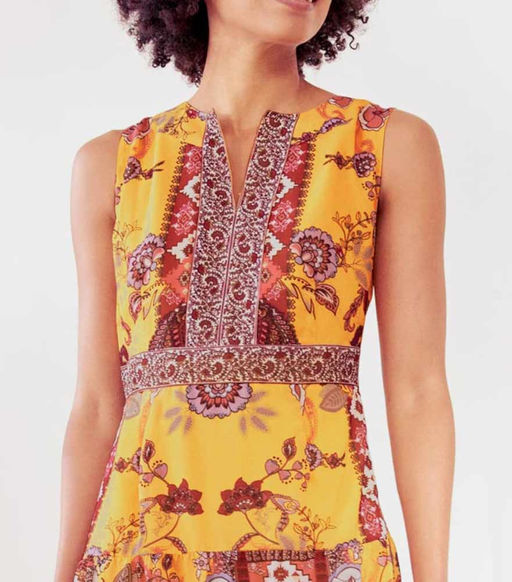 Платье, желто-коричневое - Linea tesini фото 6