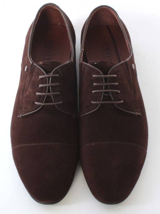 1912-1B-72 BROWN Полуботинки мужские (натуральная замша) - Фабричный китай фото 9