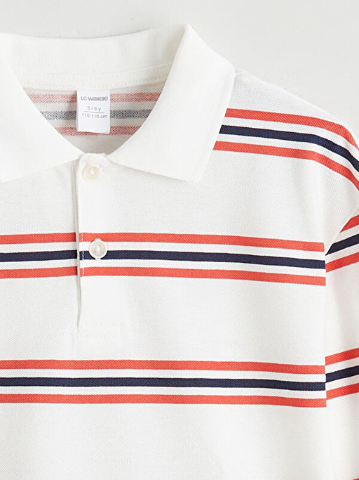 Polo Yaka ?izgili Erkek ?ocuk Ti??rt