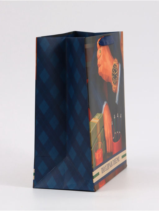 Цена за 2 шт. Пакет подарочный «Поздравляем», 23×27×11.5 см