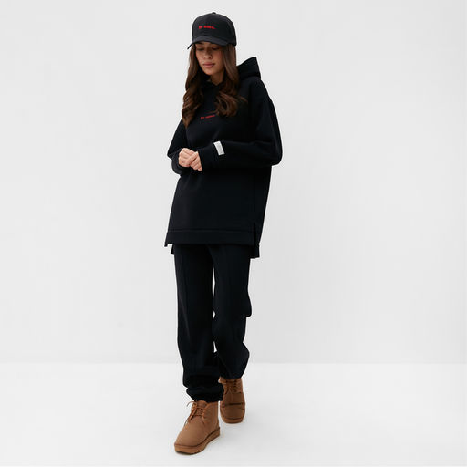 Джоггеры женские MIST Cozy style, чёрные, размер 44