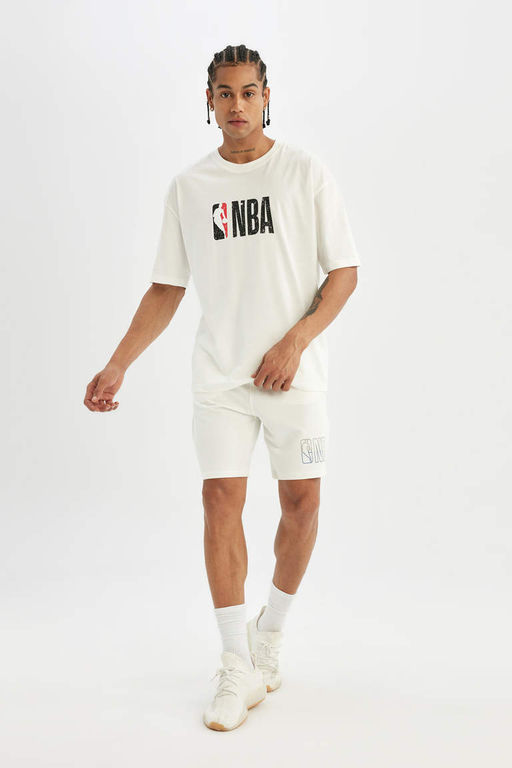 DeFactoFit Короткие шорты стандартного кроя с надписью NBA NBA  фото 2