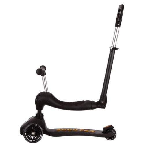 Самокат трансформер трехколесный с ручкой управления