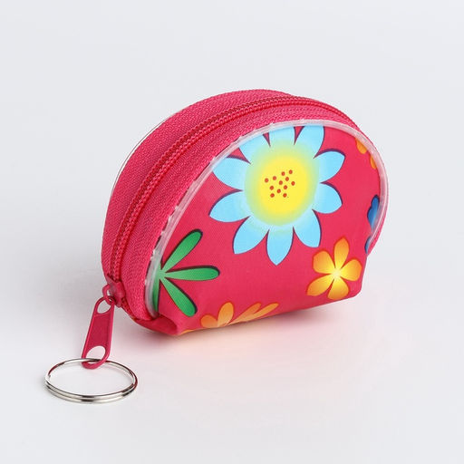 Кошелёк детский Цветочки, маленький, монетница, МИКС