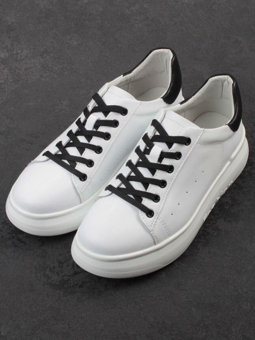 03-YC151-2 WHITE Кроссовки женские (натуральная кожа)