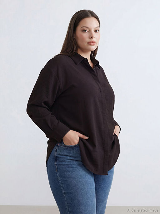 Ba?lama Detayl? Kad?n G?mlek Tunik