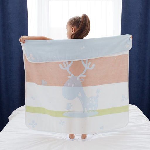 Полотенце детское Крошка Я Оленёнок 95х1005 см, цвет голубой, 100% хлопок, 280 г/м2  фото 8