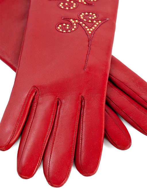 Перчатки женские ш+каш. F-IS0018 red - Eleganzza фото 3