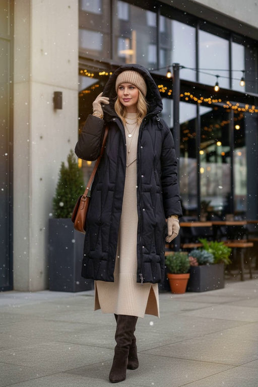 Зимняя куртка удлиненная, арт.28117