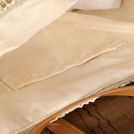 Сумка плетеная 40x33x27 / DW-14 /уп 1/бежевая - Галеонтрейд фото 3