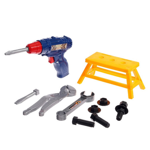 Набор инструментов Собери верстачок, 16 элементов, цвет МИКС - Simaland фото 9