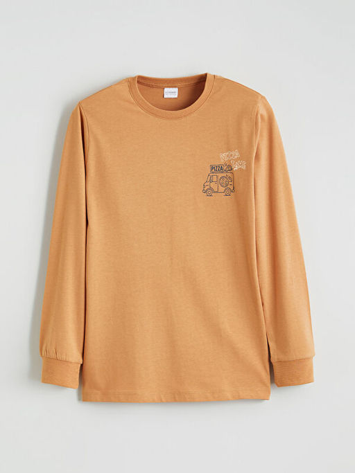 Bisiklet Yaka Erkek ?ocuk Pijama Tak?m?