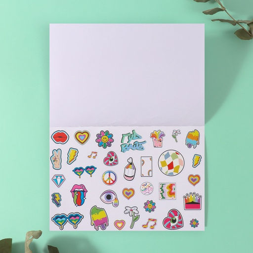 Наклейки в книжке «Опасно!», 3 фона, 20.7×14.2 см