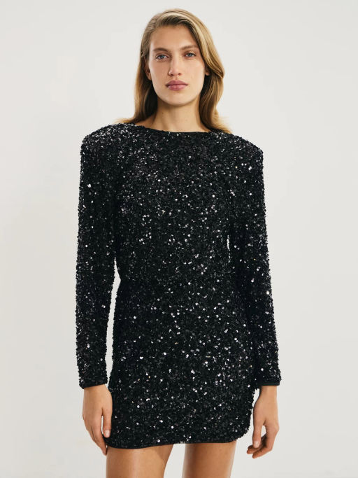 Платье мини из пайеток / Zarina