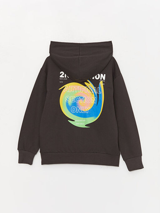 Rahat Kal?p Bask?l? Erkek ?ocuk Hoodie - Waikiki фото 2